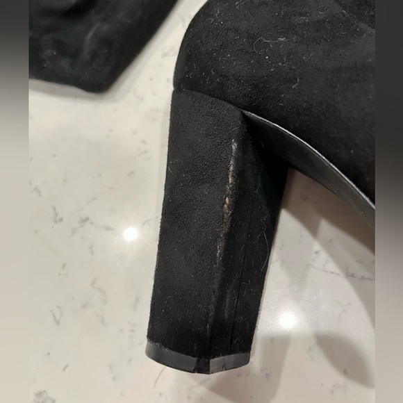 Lulus Black Suede Over the Knee Boots - Picture 5 of 6